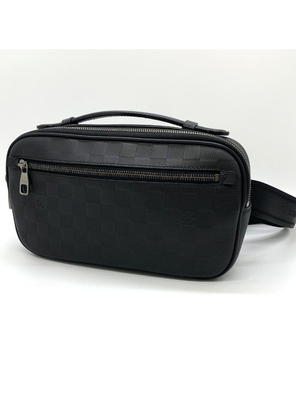 Louis Vuitton Ambler Belt Bag Leather Damier Infini Black - Picture 1 of 9